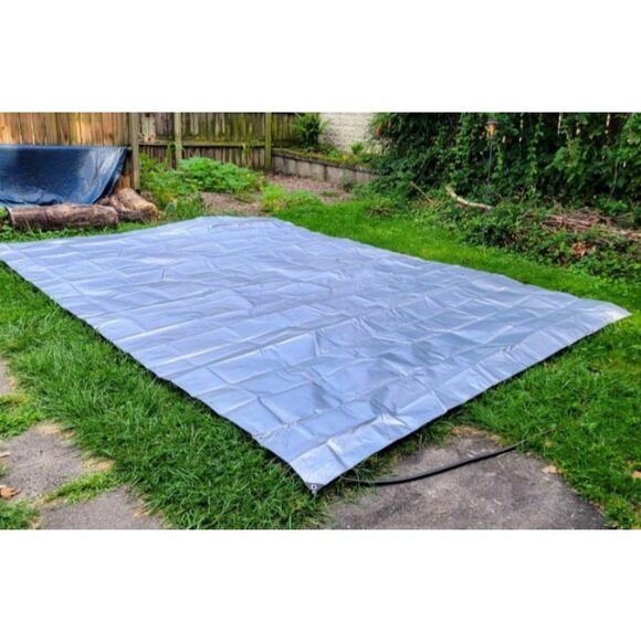 Heavy Duty Tarp Cover, Extra Thick Waterproof Tear and Rip Proof 5.5 Mil 6x8 ft - Picture 2 of 4